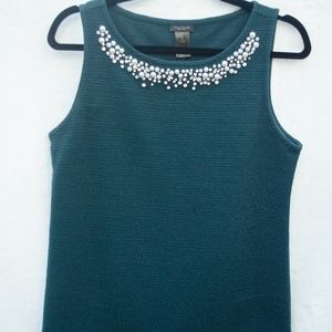 Blue-Green Shell Top |Ann Taylor | S